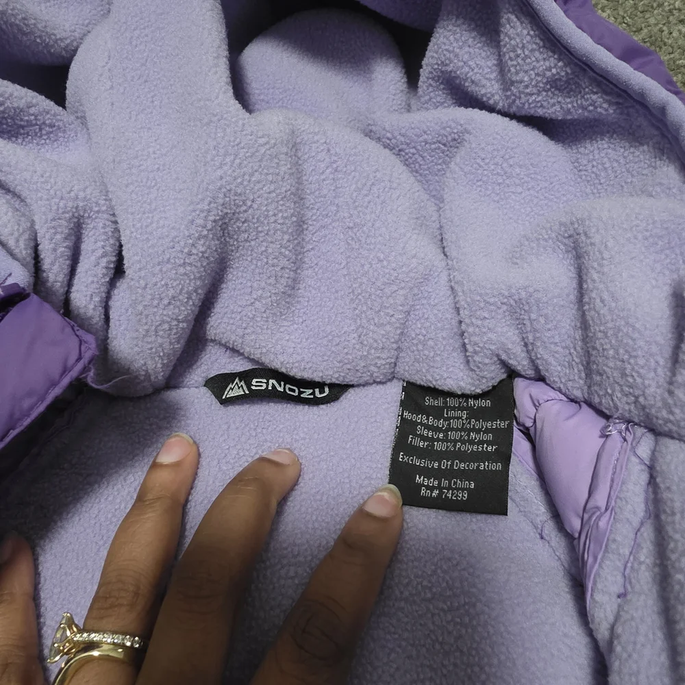 Snozu Lavender Quilted Baby Snowsuit 24M